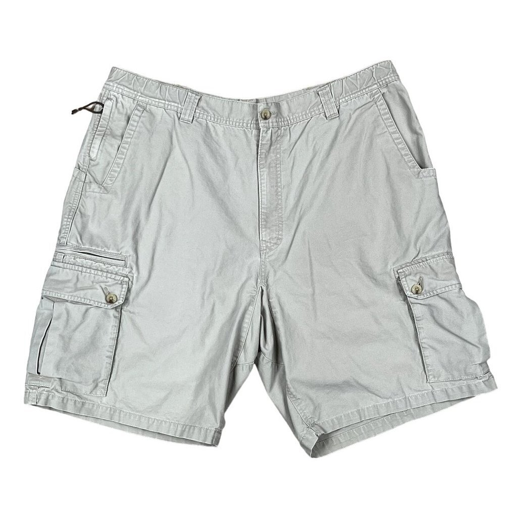 Woolrich Khaki Cargo‎ 100% Cotton Shorts Size 40 Waist